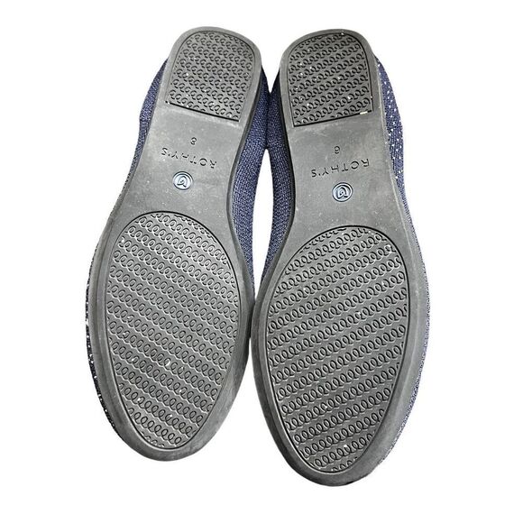 Rothy's Capricorn Knit Navy Flats Loafers from the Zodiac Collection Size 6 - Picture 4 of 7
